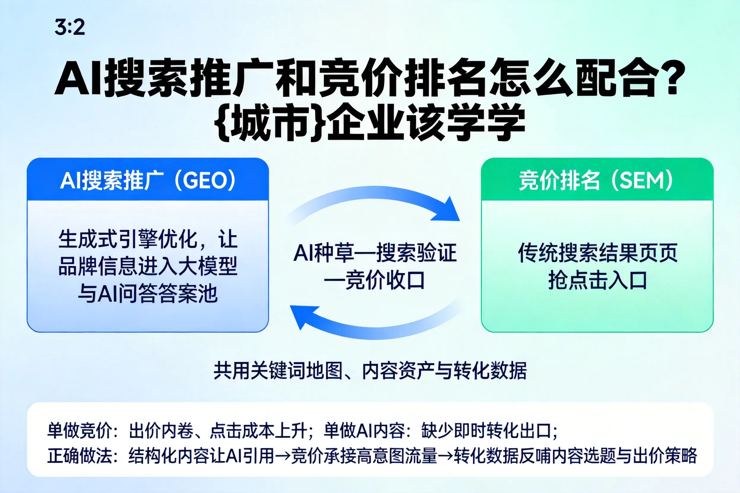 AI搜索推广和竞价排名怎么配合？宁德企业该学学
