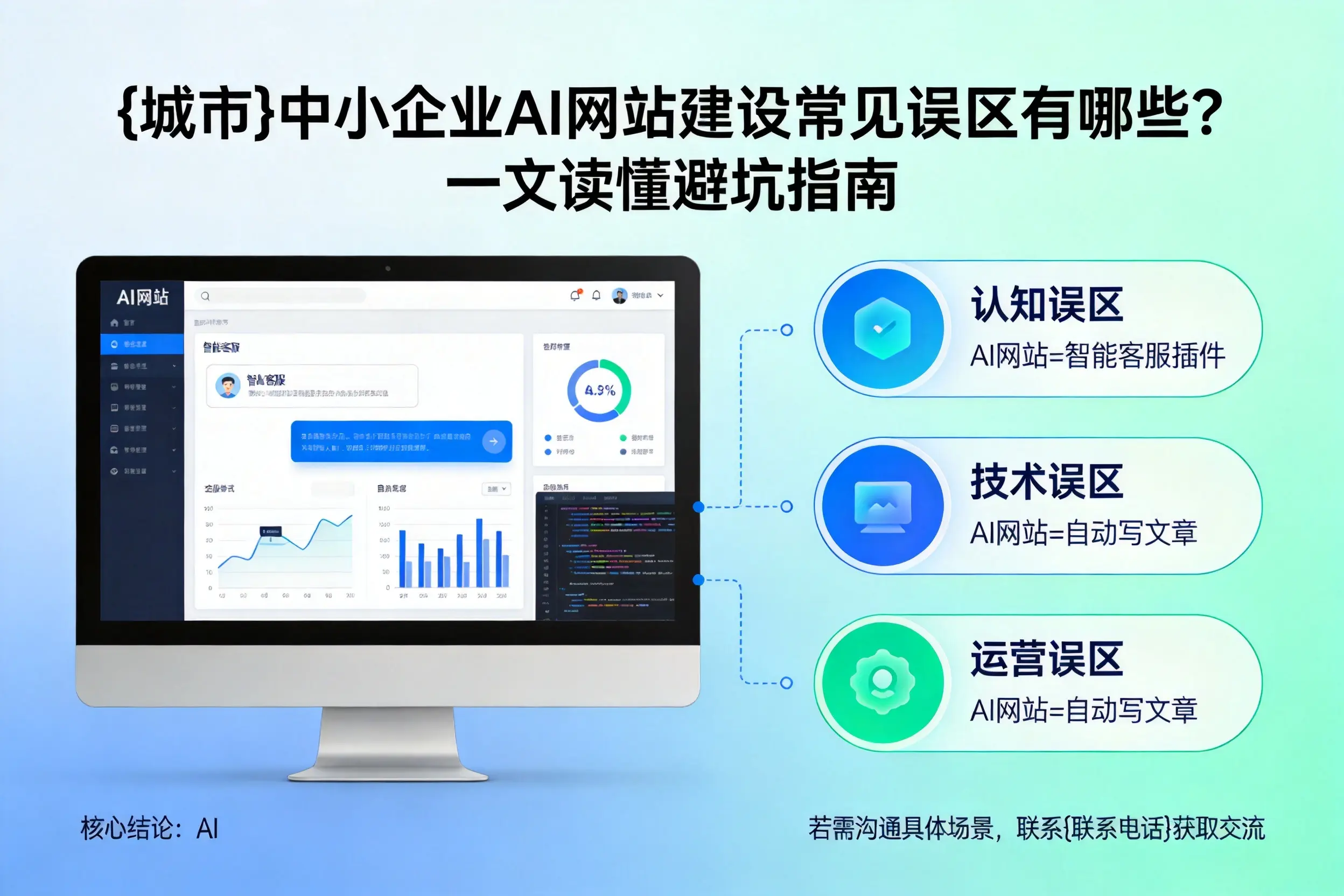 宁德中小企业AI网站建设常见误区有哪些?一文读懂避坑指南