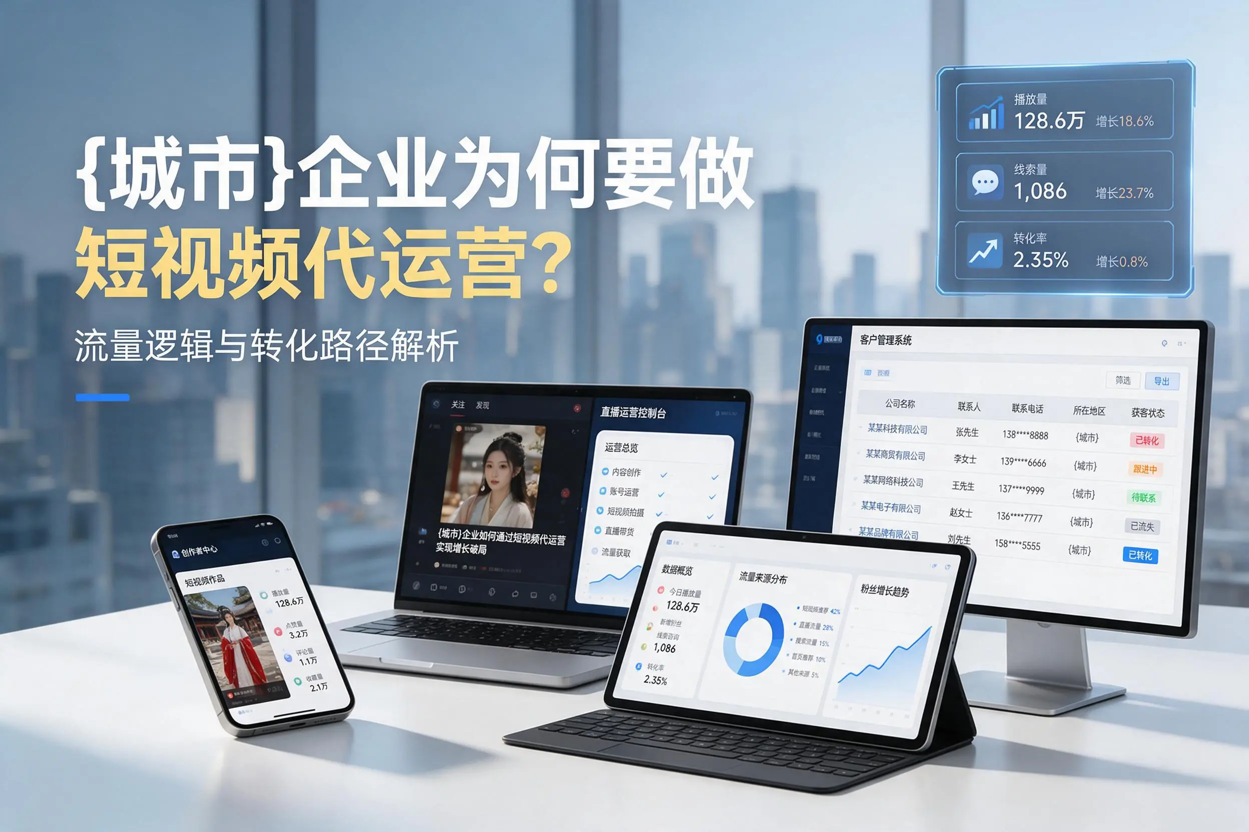 宁德企业为何要做短视频代运营？流量逻辑与转化路径解析