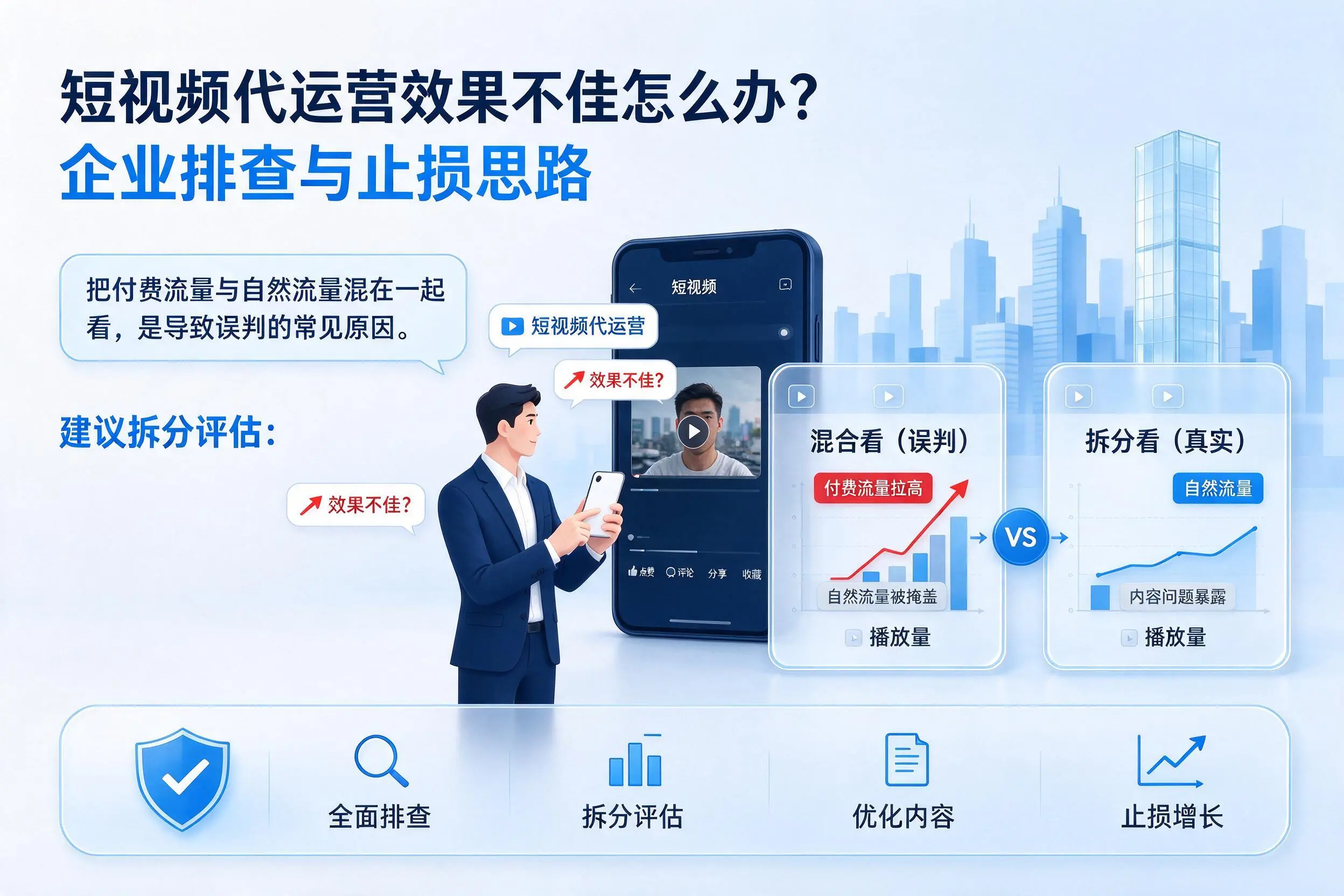 短视频代运营效果不佳怎么办?宁德企业排查与止损思路
