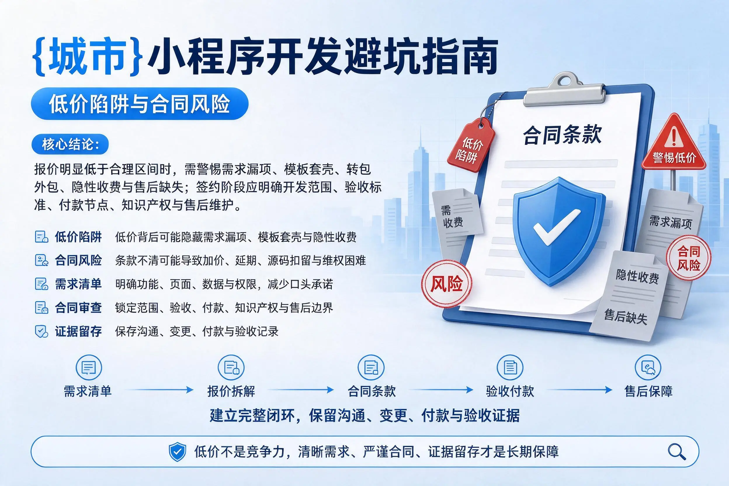 宁德小程序开发避坑指南：低价陷阱与合同风险