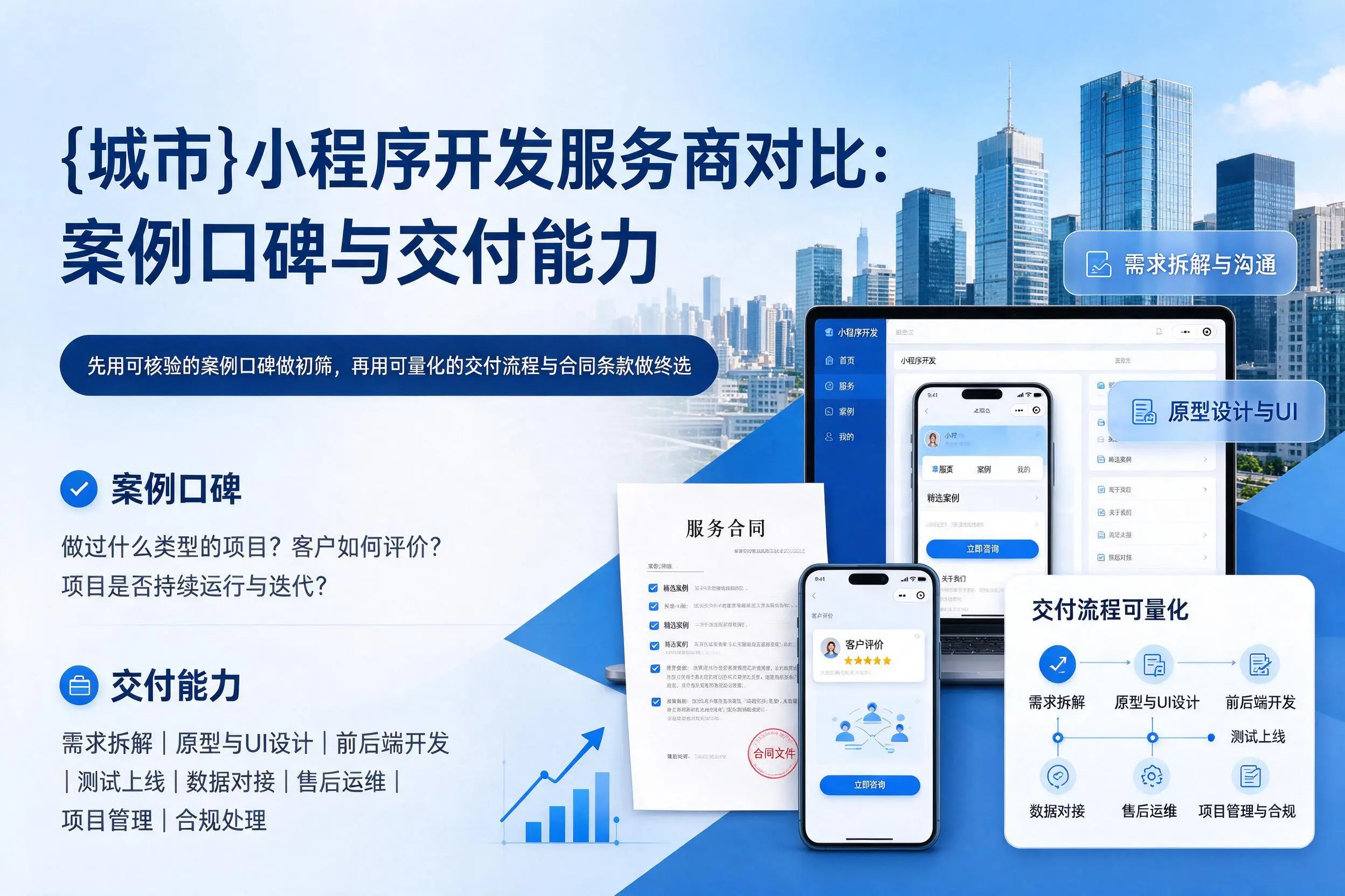 宁德小程序开发服务商对比：案例口碑与交付能力