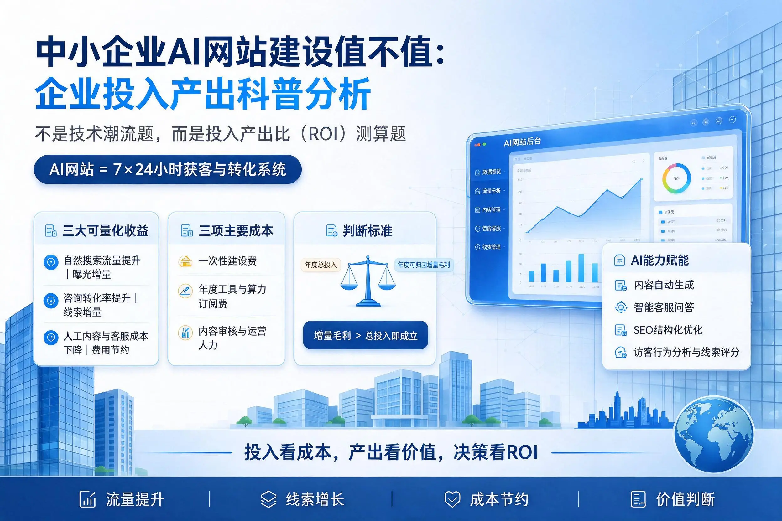 中小企业AI网站建设值不值:宁德企业投入产出科普分析