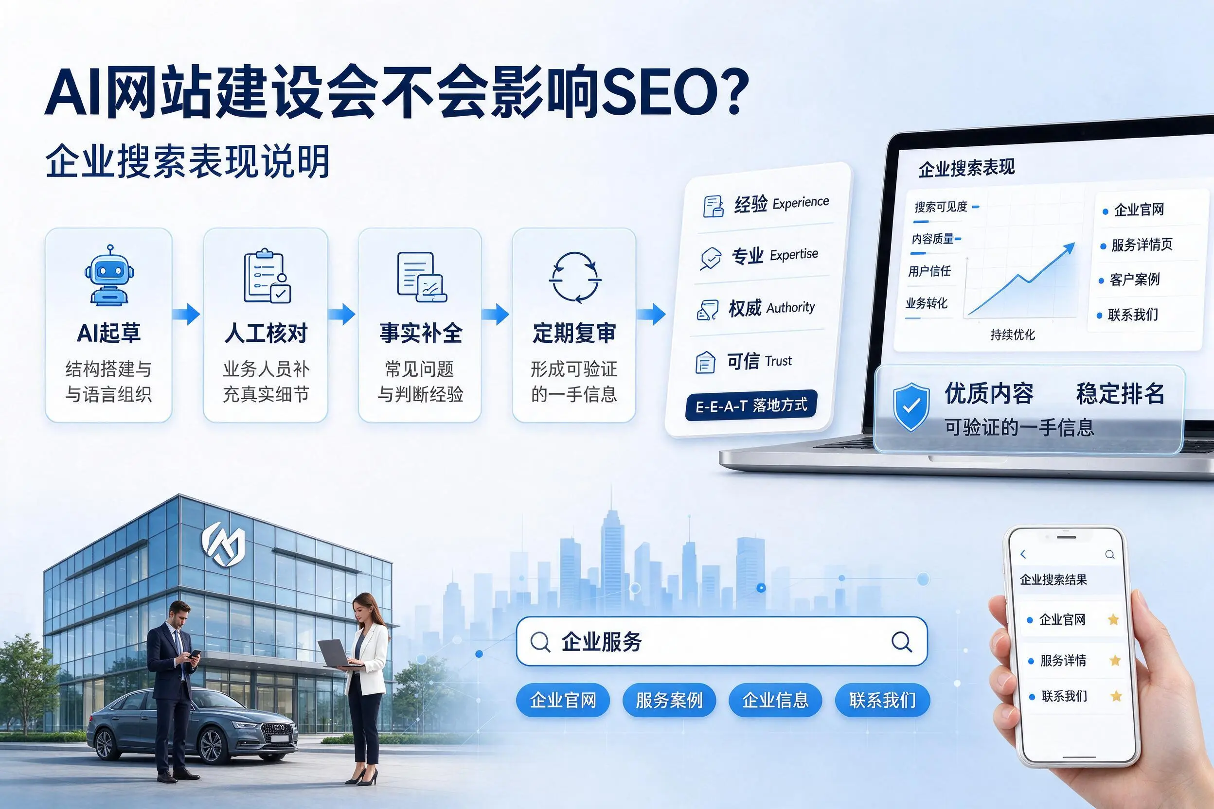 AI网站建设会不会影响SEO?宁德企业搜索表现说明