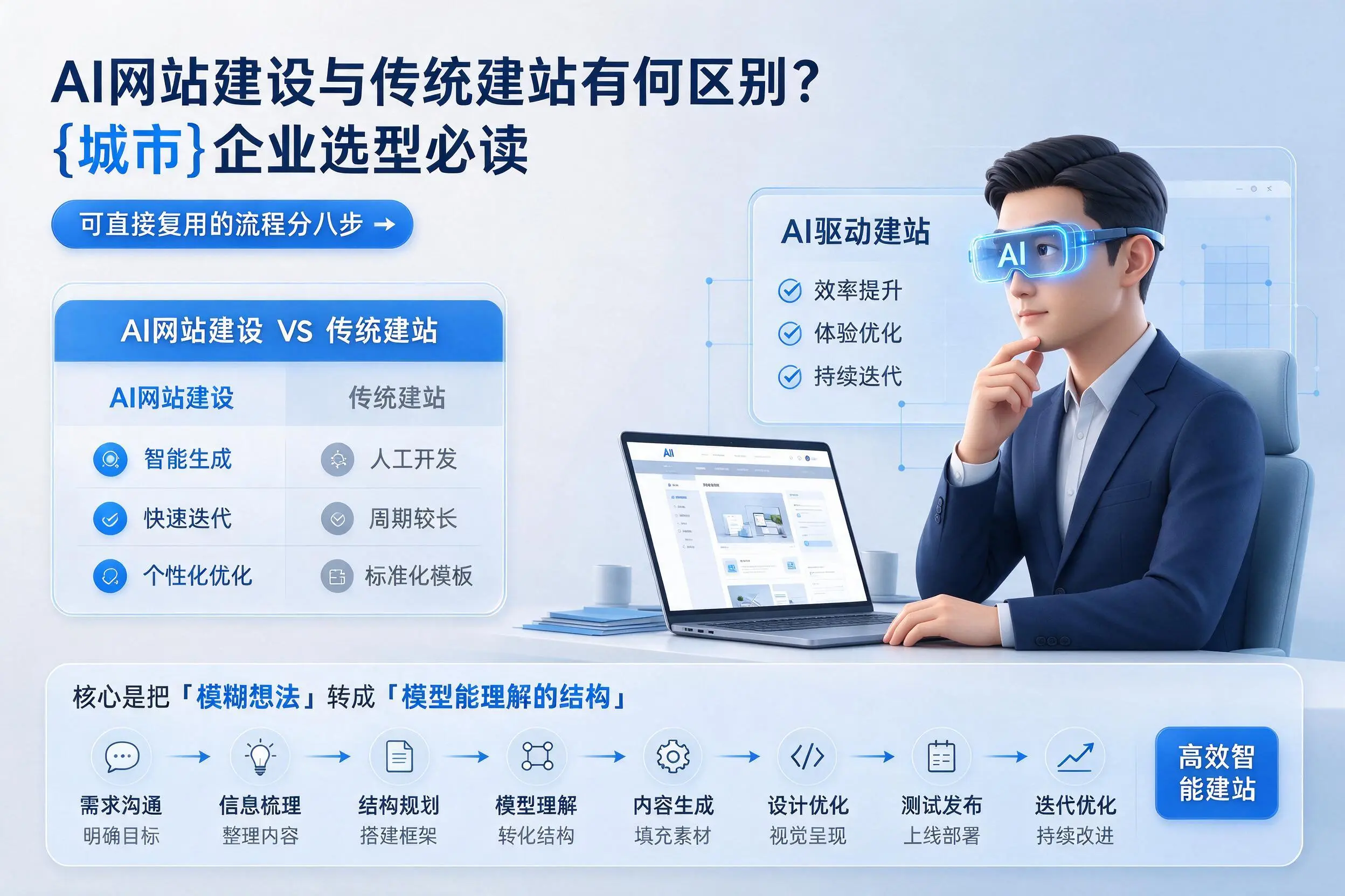 AI网站建设与传统建站有何区别?宁德企业选型必读