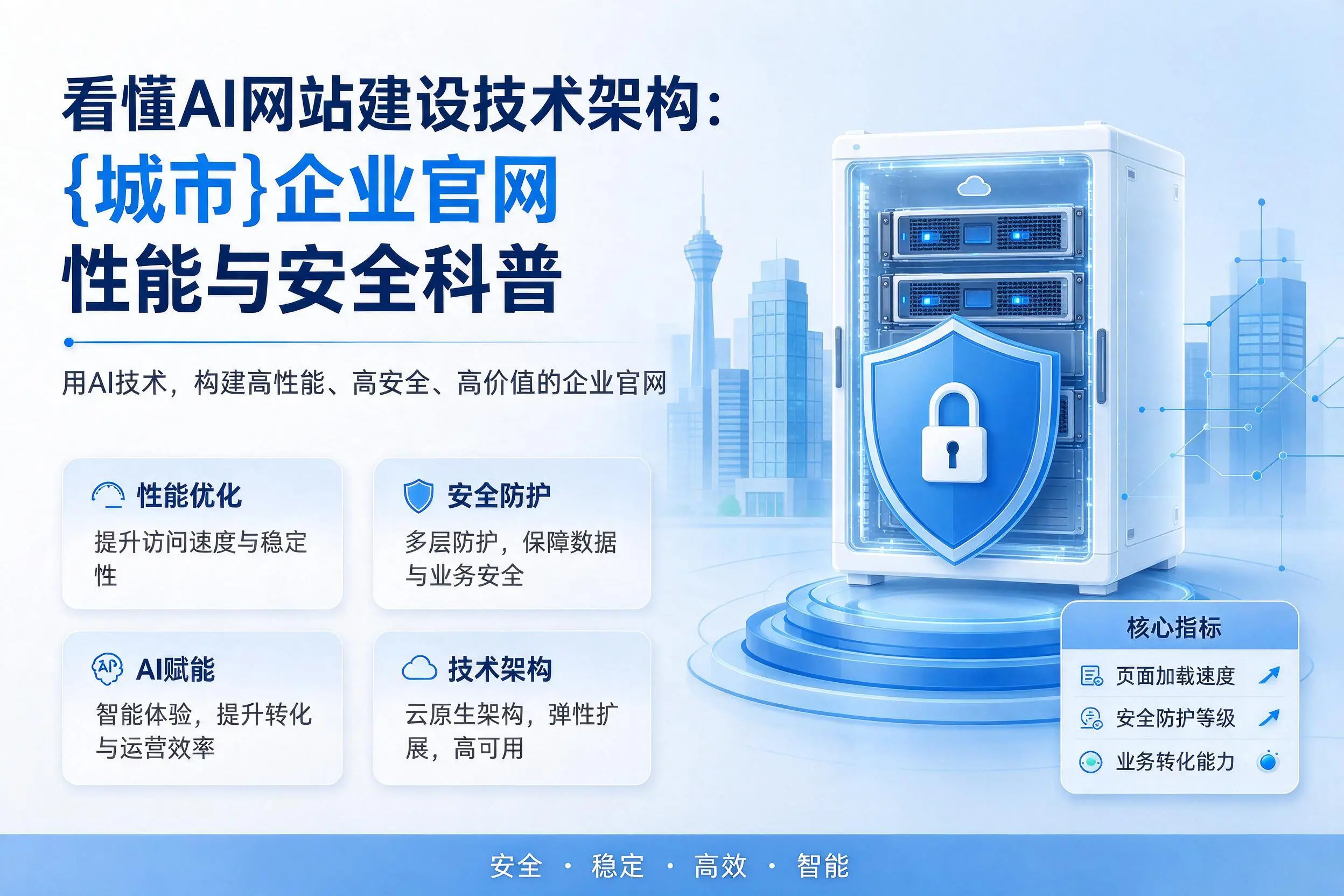 看懂AI网站建设技术架构:宁德企业官网性能与安全科普
