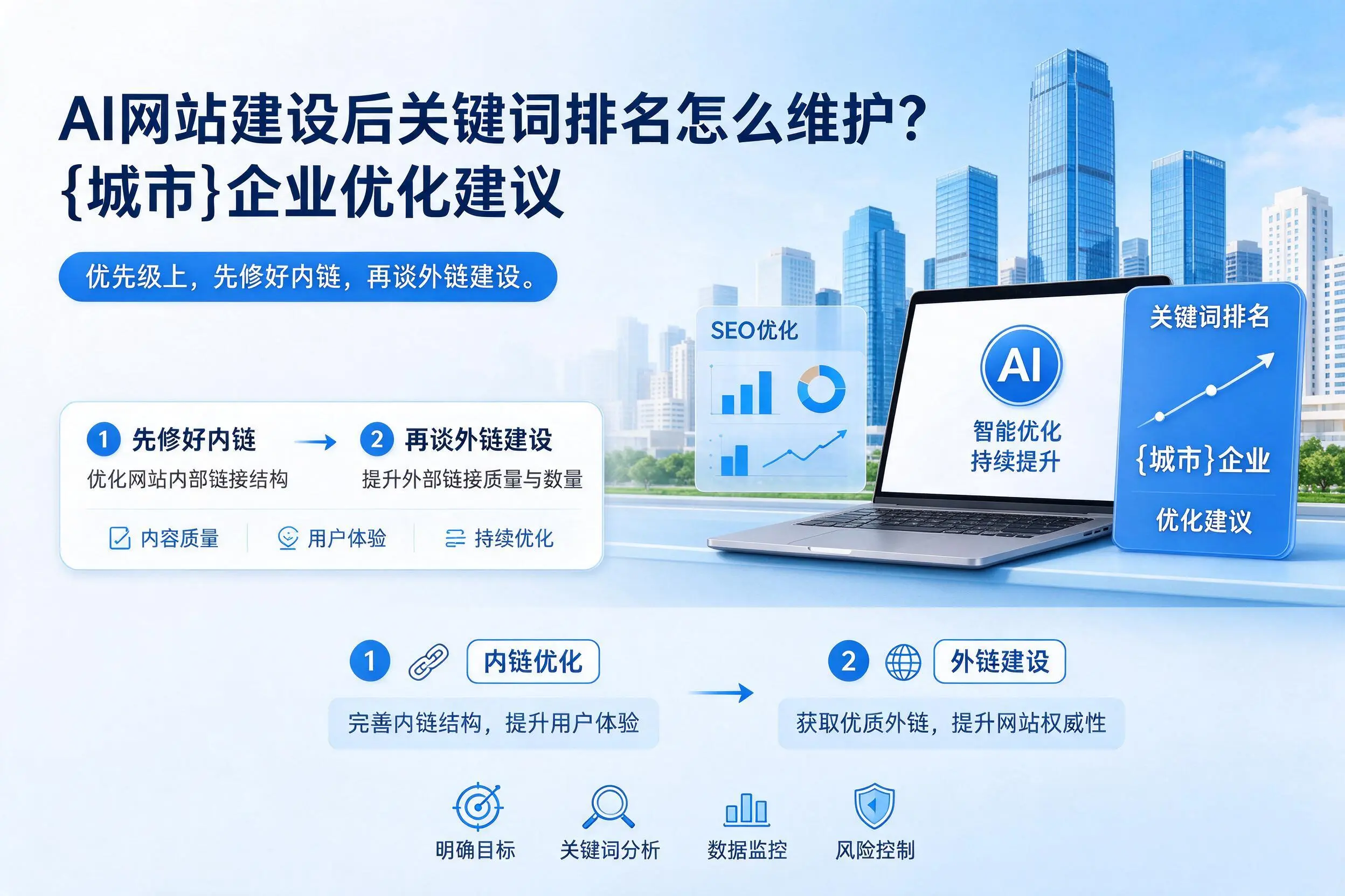 AI网站建设后关键词排名怎么维护?宁德企业优化建议
