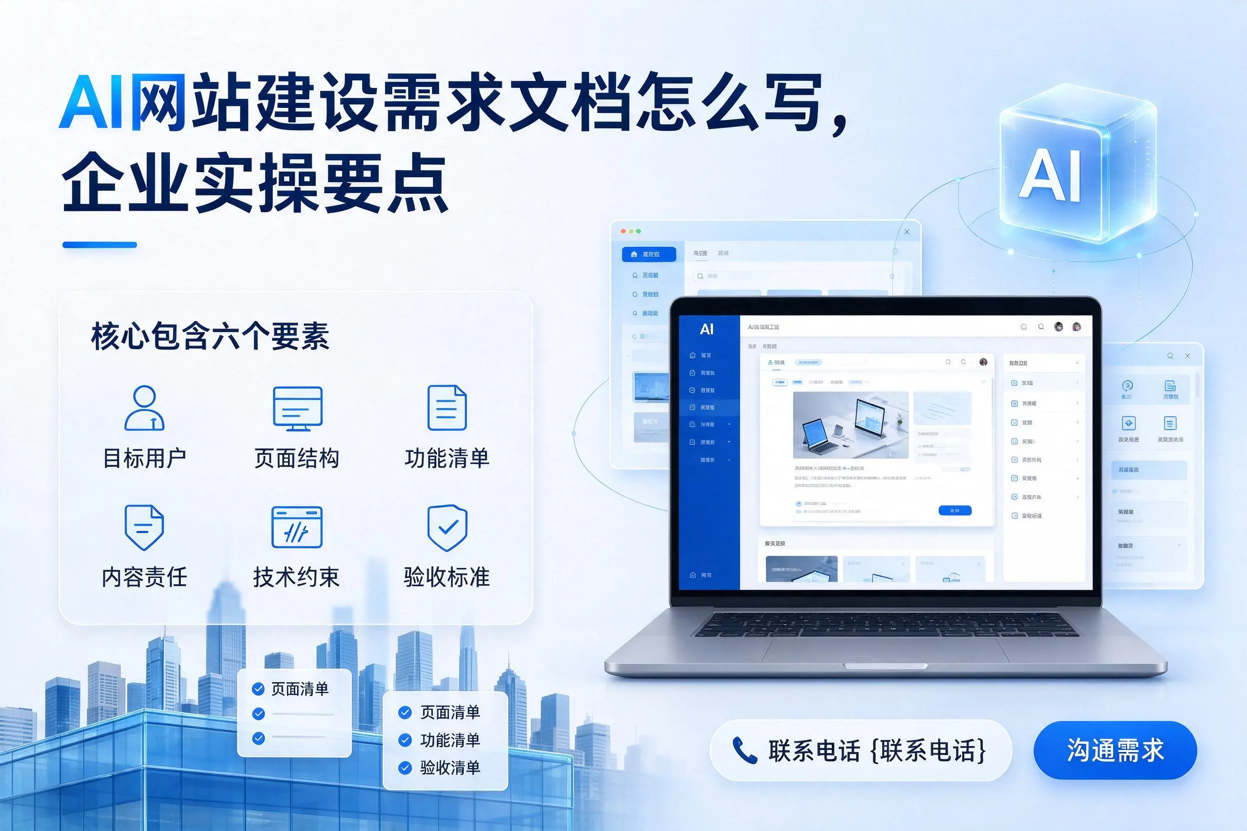 AI网站建设需求文档怎么写，宁德企业实操要点